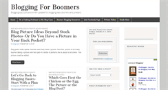 Desktop Screenshot of bloggingforboomers.com
