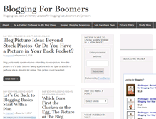 Tablet Screenshot of bloggingforboomers.com